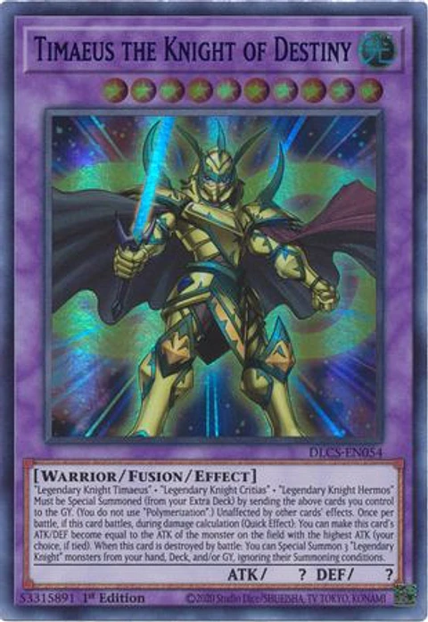 Timaeus the Knight of Destiny - DLCS-EN054 - Ultra Rare