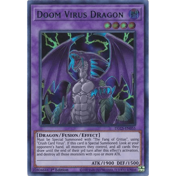 Doom Virus Dragon - DLCS-EN055 - Ultra Rare 3