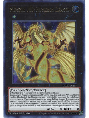 Number 100: Numeron Dragon - DLCS-EN117 - Ultra Rare