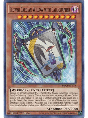 Flower Cardian Willow with Calligrapher - DLCS-EN133 - Common 