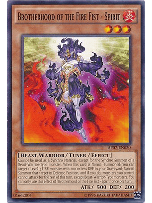 Brotherhood of the Fire Fist - Spirit - AP07-EN020 - Common