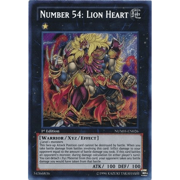Number 54: Lion Heart - NUMH-EN026 - Secret Rare