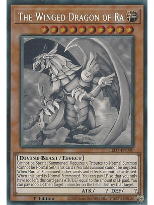 The Winged Dragon of Ra - LED7-EN000 - Ghost Rare