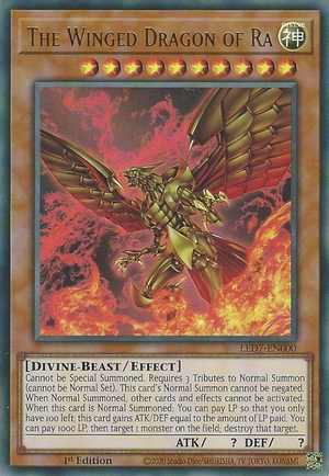 The Winged Dragon of Ra (alternate artwork) - LED7-EN000 - Ultra Rare  1