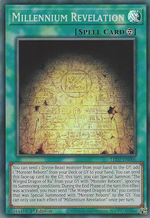 Millennium Revelation - LED7-EN006 - Super Rare 