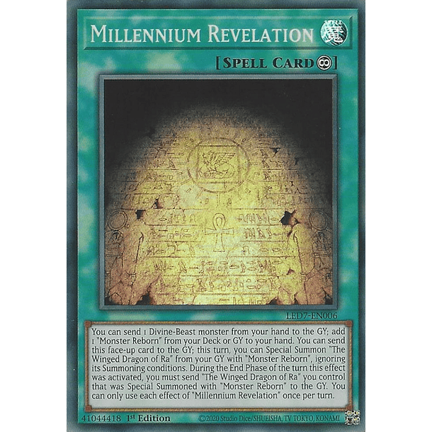Millennium Revelation - LED7-EN006 - Super Rare 