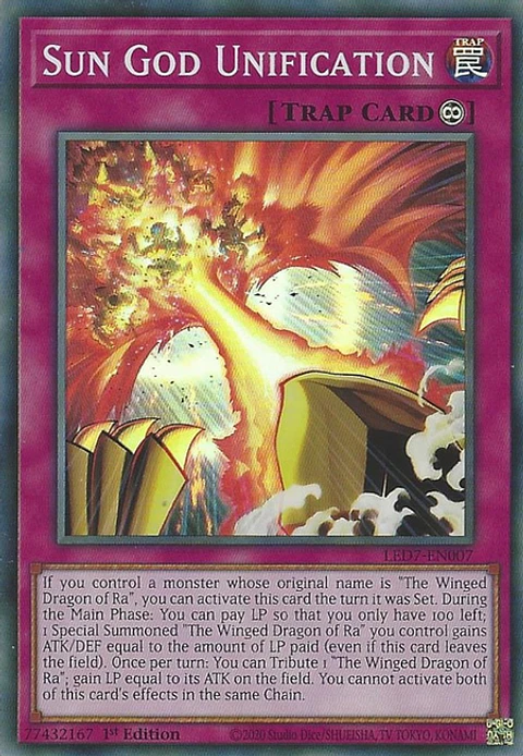 Sun God Unification - LED7-EN007 - Super Rare