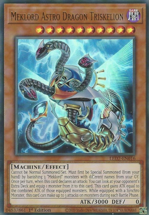 Meklord Astro Dragon Triskelion - LED7-EN016 - Ultra Rare