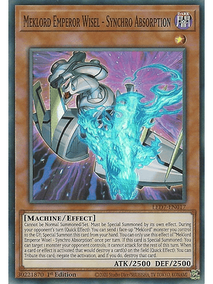 Meklord Emperor Wisel - Synchro Absorption - LED7-EN017 - Super Rare