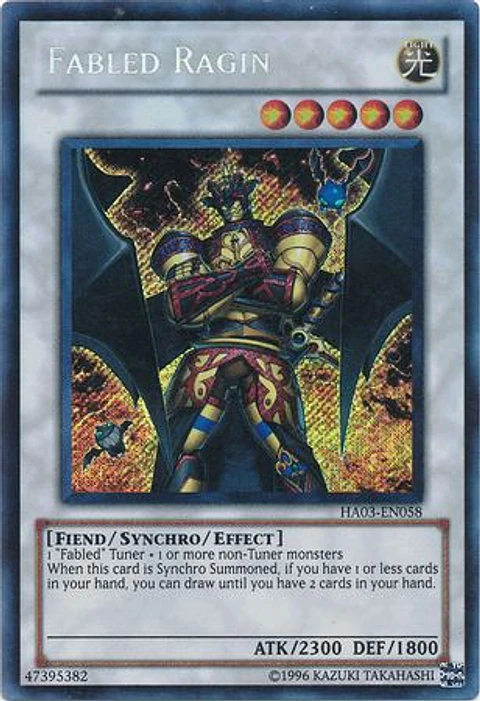 Fabled Ragin - HA03-EN058 - Secret Rare