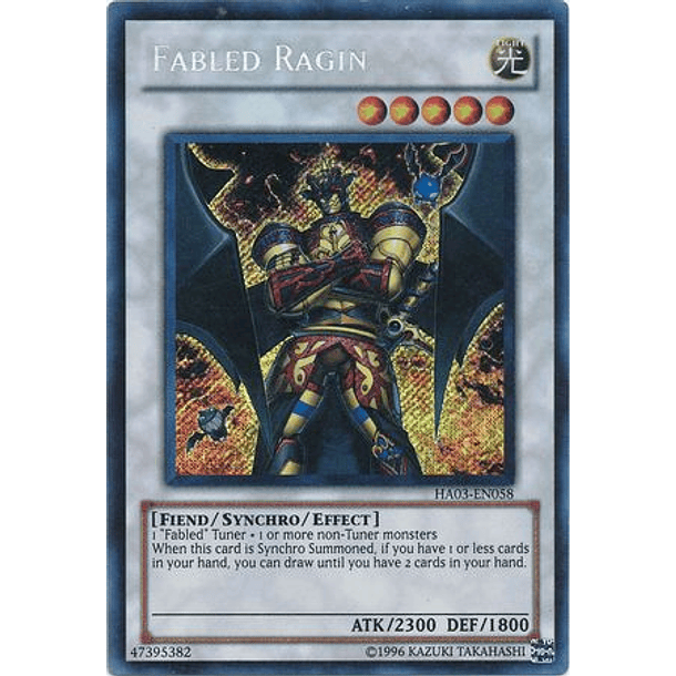 Fabled Ragin - HA03-EN058 - Secret Rare