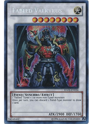 Fabled Valkyrus - HA02-EN056 - Secret Rare