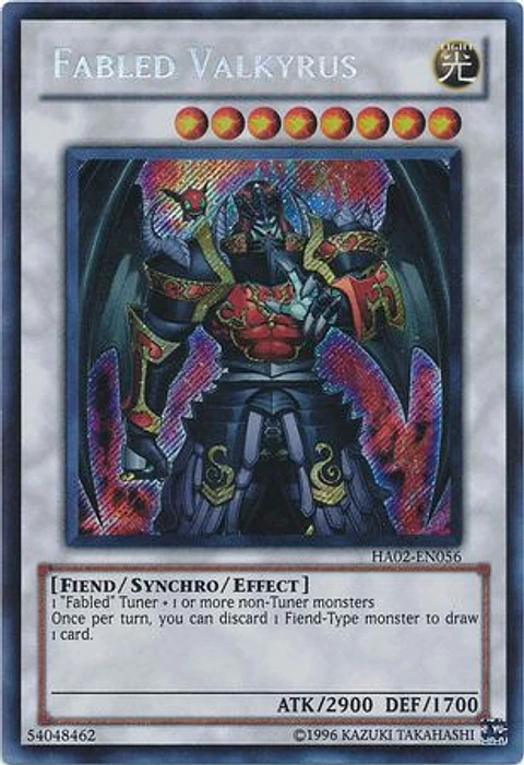 Fabled Valkyrus - HA02-EN056 - Secret Rare