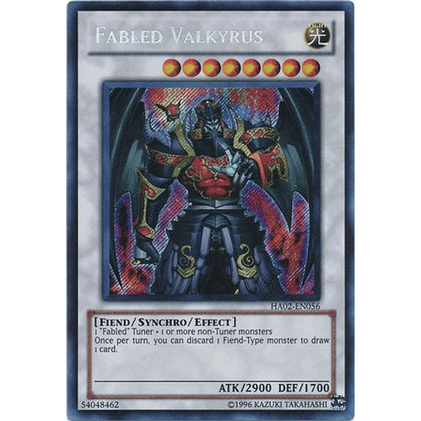 Fabled Valkyrus - HA02-EN056 - Secret Rare