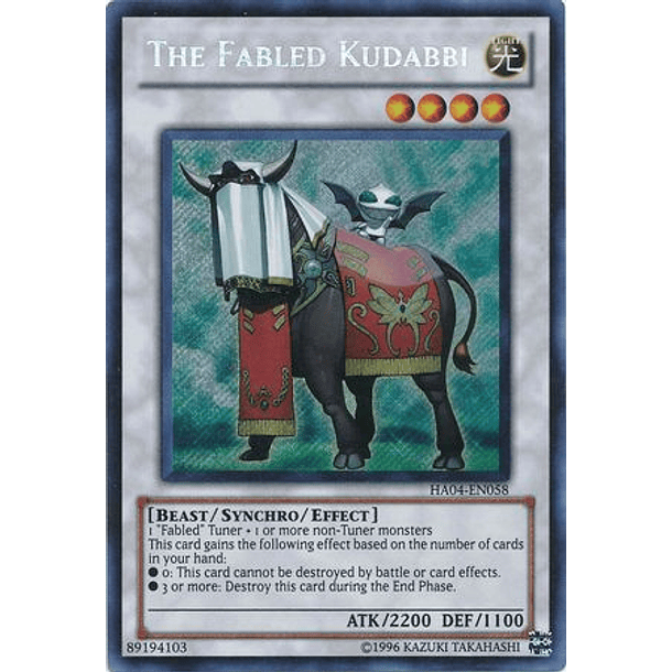 The Fabled Kudabbi - HA04-EN058 - Secret Rare