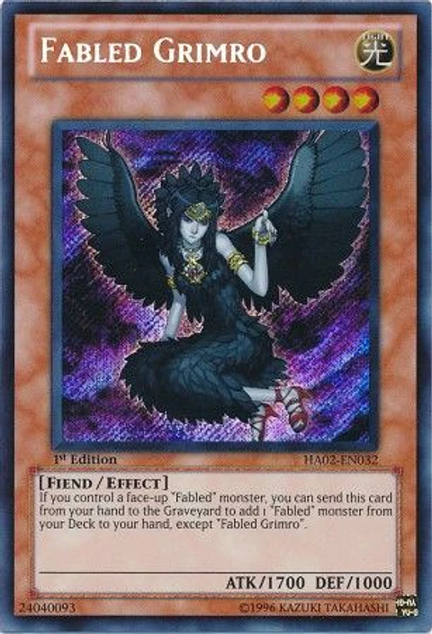 Fabled Grimro - HA02-EN032 - Secret Rare 