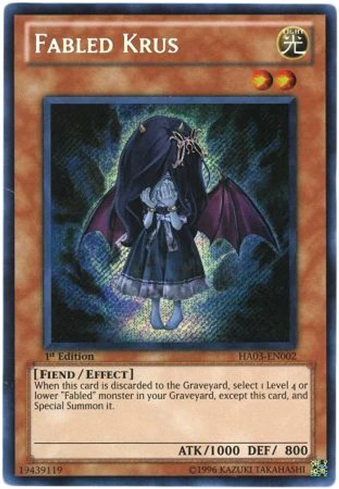 Fabled Krus - HA03-EN002 - Secret Rare
