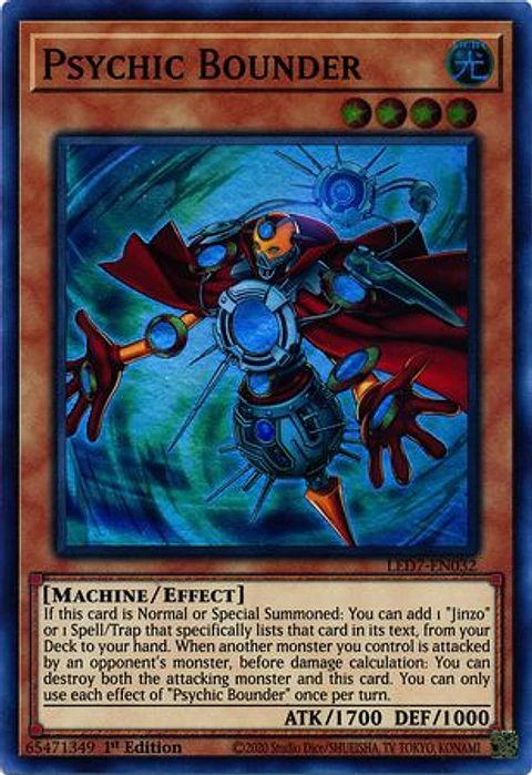 Psychic Bounder - LED7-EN032 - Super Rare