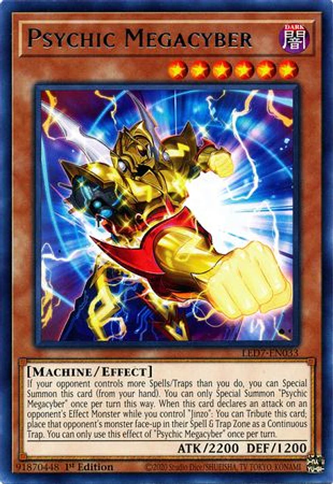 Psychic Megacyber - LED7-EN033 - Rare