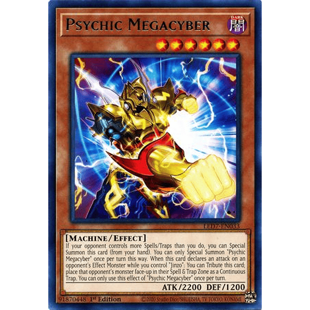Psychic Megacyber - LED7-EN033 - Rare