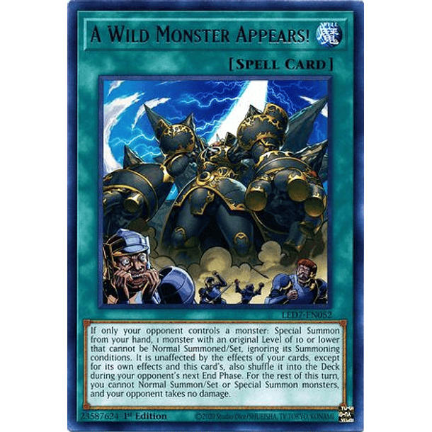 A Wild Monster Appears! - LED7-EN052 - Rare