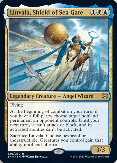 Linvala, Shield of Sea Gate - ZNR - R 