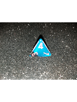 Dado 4 Caras Chessex - Azul Negro