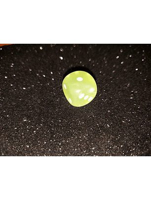 Dado 6 caras - Chessex - Verde Claro Frosted