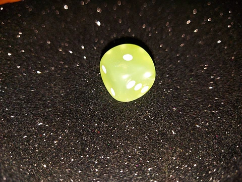 Dado 6 caras - Chessex - Verde Claro Frosted