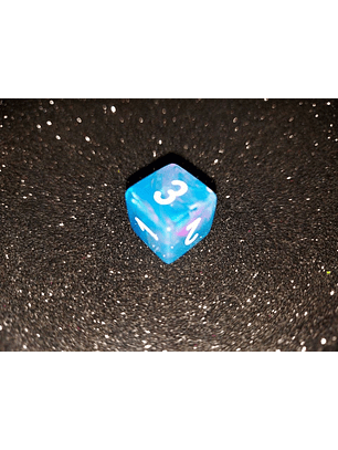 Dado 6 caras - Chessex - azul hipernova