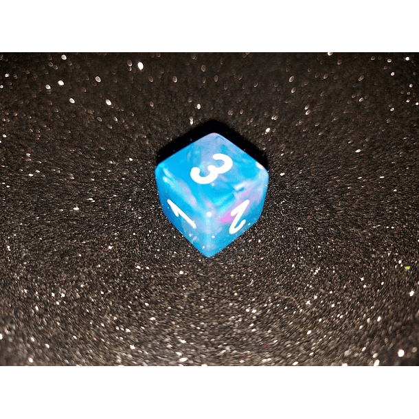 Dado 6 caras - Chessex - azul hipernova