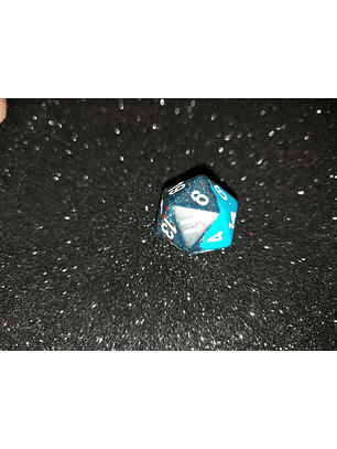 Dado 20 caras - Chessex - Azul / azul obscuro 