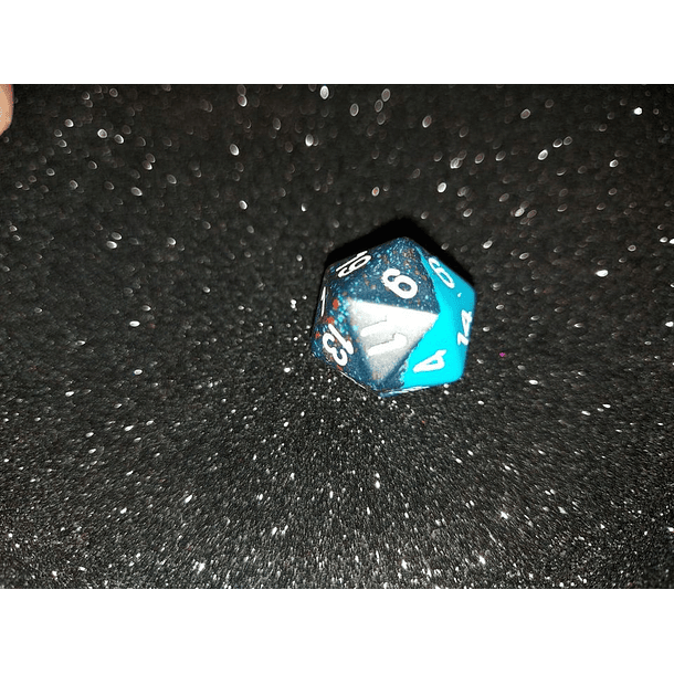 Dado 20 caras - Chessex - Azul / azul obscuro 