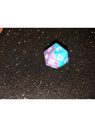 Dado 20 caras - Chessex - Morado Azul 