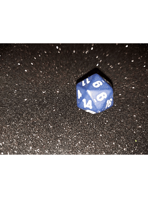 Dado 20 caras - Chessex - Morado Azul  Medianoche