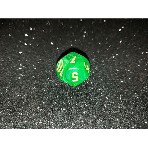 Dado 12 caras - Chessex - Verde