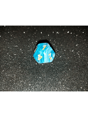 Dado 12 caras - Chessex - Azul Marmol