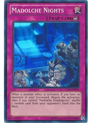 Madolche Nights - LTGY-EN076 - Super Rare (DESGASTADA)