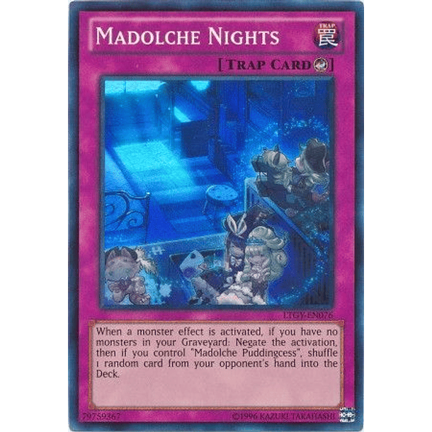 Madolche Nights - LTGY-EN076 - Super Rare (DESGASTADA)