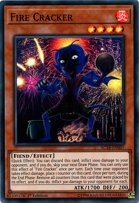 Fire Cracker - AC18-EN007 - Super Rare 