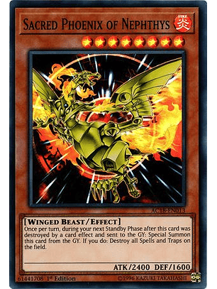 Sacred Phoenix of Nephthys - AC18-EN013 - Super Rare 