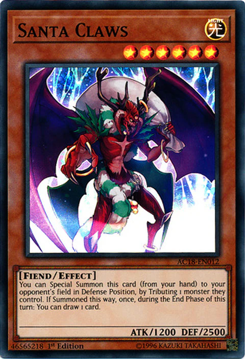 Santa Claws - AC18-EN012 - Super Rare