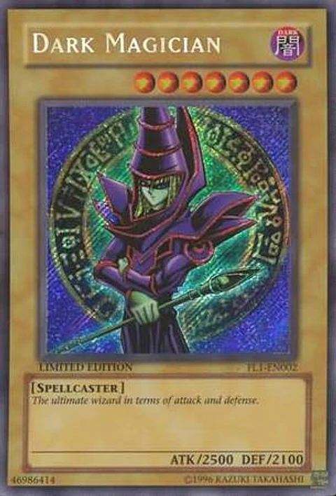 Dark Magician - FL1-EN002 - Secret Rare (daño Leve)