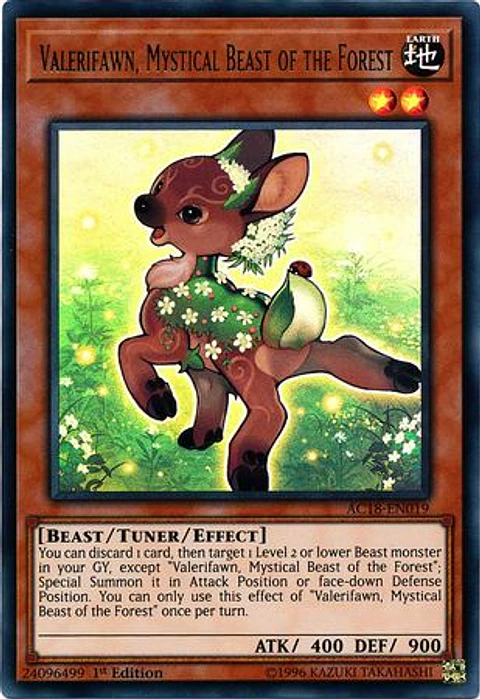 Valerifawn, Mystical Beast of The Forest - AC18-EN019 - Ultra Rare