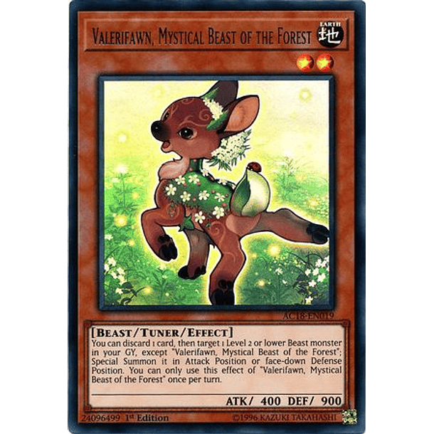 Valerifawn, Mystical Beast of The Forest - AC18-EN019 - Ultra Rare