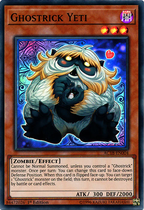Ghostrick Yeti - AC18-EN004 - Super Rare