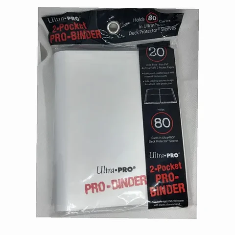 Carpeta 2 Espacios Ultra Pro (semi nueva) Blanca 