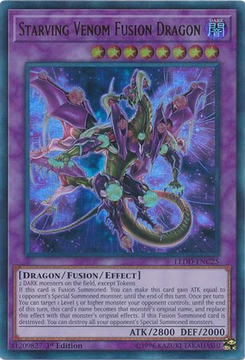 Starving Venom Fusion Dragon - LEDD-ENC25 - Ultra Rare