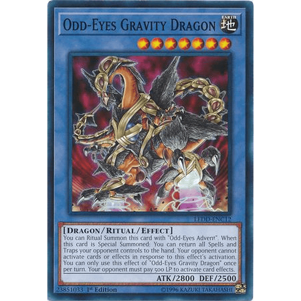 Odd-Eyes Gravity Dragon - LEDD-ENC12 - Common