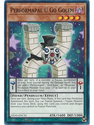Performapal U Go Golem - LEDD-ENC10 - Common